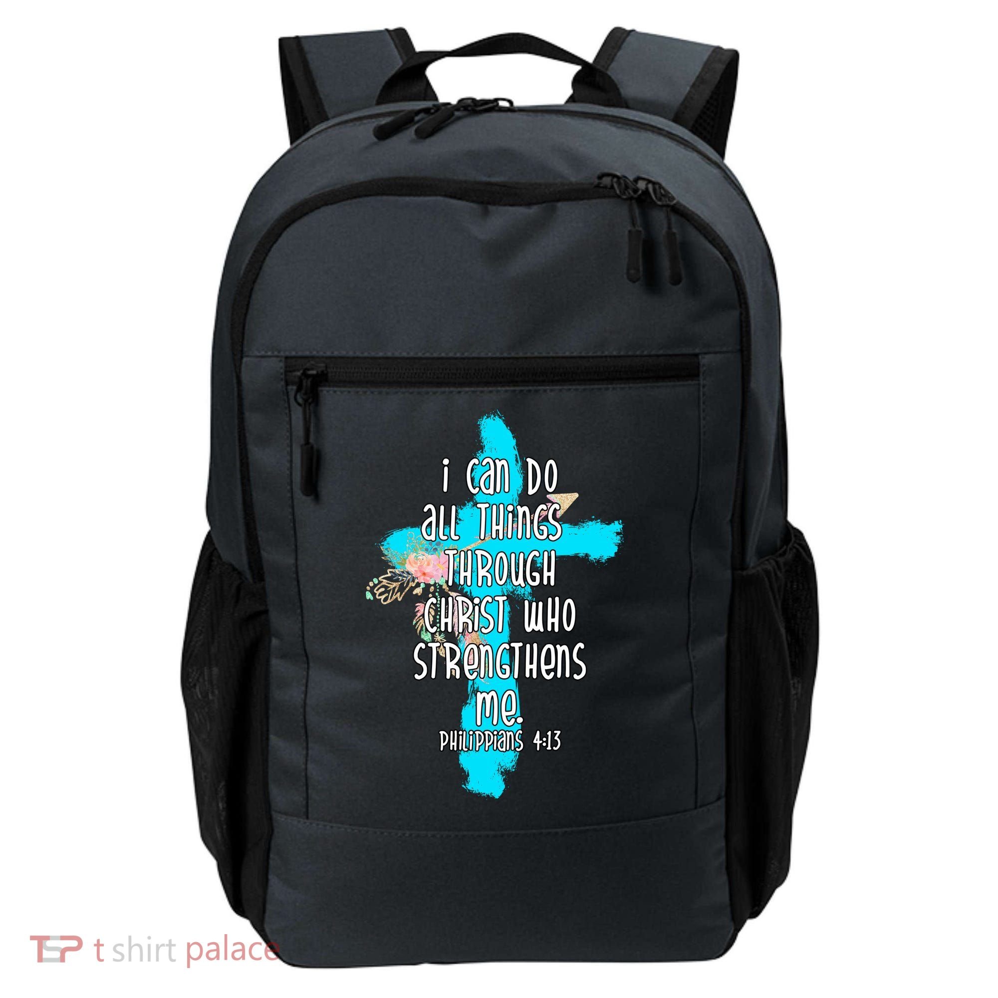 I Can Do All Things Through Christ Philippians 4:13 Bible Verse Backpack