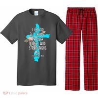 I Can Do All Things Through Christ Philippians 4:13 Bible Verse Pajama Set thumb 0