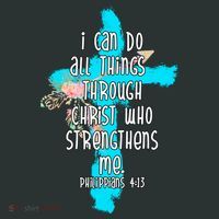 I Can Do All Things Through Christ Philippians 4:13 Bible Verse Baby Bodysuit thumb 2