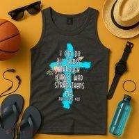 I Can Do All Things Through Christ Philippians 4:13 Bible Verse Tank Top thumb 4