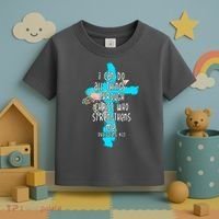 I Can Do All Things Through Christ Philippians 4:13 Bible Verse Toddler T-Shirt thumb 3