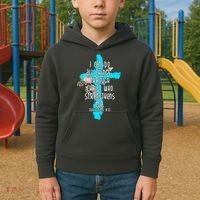 I Can Do All Things Through Christ Philippians 4:13 Bible Verse Kids Hoodie thumb 2