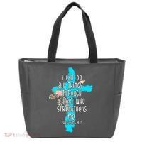 I Can Do All Things Through Christ Philippians 4:13 Bible Verse Tote Bag thumb 0