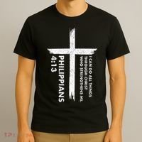 I Can Do All Things Through Christ Front & Back Cross T-Shirt thumb 3
