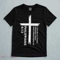 I Can Do All Things Through Christ Front & Back Cross T-Shirt thumb 5