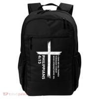 I Can Do All Things Through Christ Front & Back Cross Backpack thumb 0