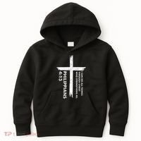 I Can Do All Things Through Christ Front & Back Cross Kids Hoodie thumb 0