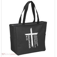 I Can Do All Things Through Christ Front & Back Cross Tote Bag thumb 2