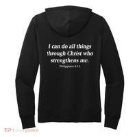 I Can Do All Things Through Christ Who Strengths Me Philippian 4:13 Women's Hoodie thumb 1