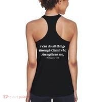 I Can Do All Things Through Christ Who Strengths Me Philippian 4:13 Women's Tank Top thumb 1