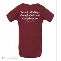 I Can Do All Things Through Christ Who Strengths Me Philippian 4:13 Baby Bodysuit thumb 1