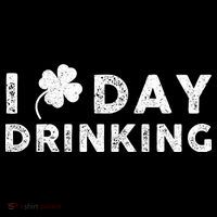 I Clover Day Drinking St Patrick Day Funny Doggie Tank thumb 4