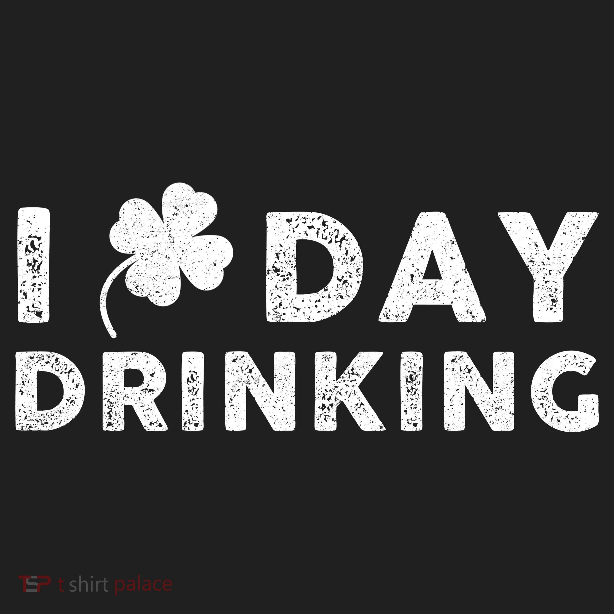 I Clover Day Drinking St Patrick Day Funny Golf Towel
