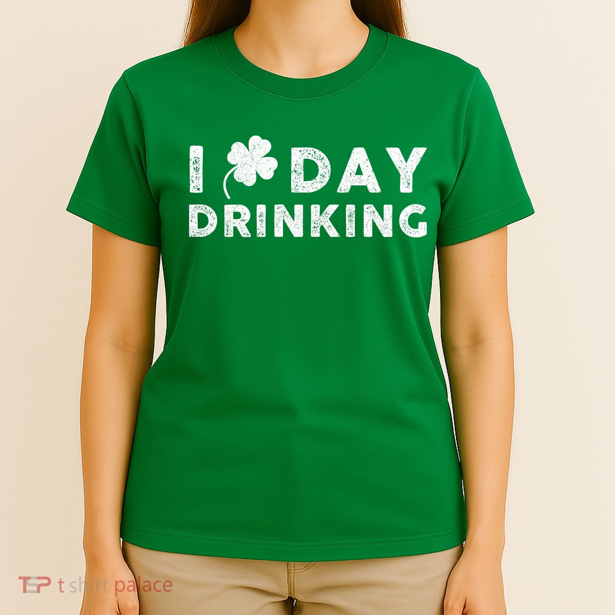 I Clover Day Drinking St Patrick Day Funny T-Shirt