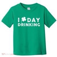 I Clover Day Drinking St Patrick Day Funny Toddler T-Shirt thumb 0