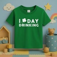 I Clover Day Drinking St Patrick Day Funny Toddler T-Shirt thumb 3