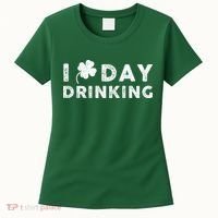 I Clover Day Drinking St Patrick Day Funny Women's T-Shirt thumb 0