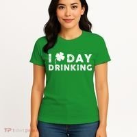 I Clover Day Drinking St Patrick Day Funny Women's T-Shirt thumb 4