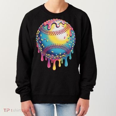 Ice Cream Drip Baseball Stuff Baseball Drip For Women's Sweatshirt