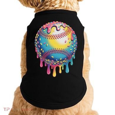 Ice Cream Drip Baseball Stuff Baseball Drip For Doggie Tank