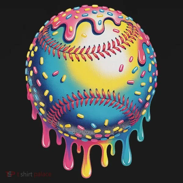 Ice Cream Drip Baseball Stuff Baseball Drip For Bucket Hat