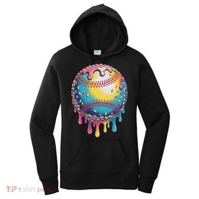 Ice Cream Drip Baseball Stuff Baseball Drip For Women's Hoodie