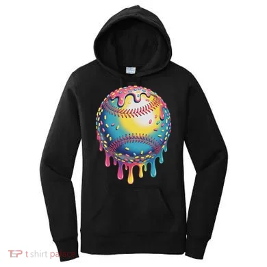 Ice Cream Drip Baseball Stuff Baseball Drip For Women's Hoodie