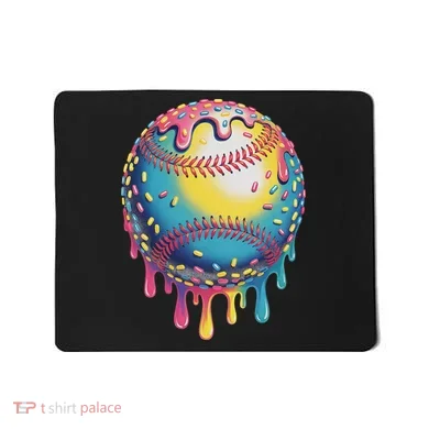 Ice Cream Drip Baseball Stuff Baseball Drip For Mousepad