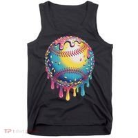 Ice Cream Drip Baseball Stuff Baseball Drip For Tank Top thumb 0