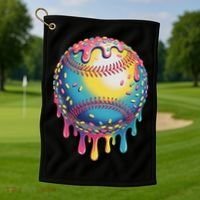 Ice Cream Drip Baseball Stuff Baseball Drip For Golf Towel thumb 1