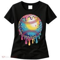 Ice Cream Drip Baseball Stuff Baseball Drip For Women's T-Shirt thumb 0