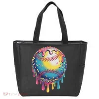 Ice Cream Drip Baseball Stuff Baseball Drip For Tote Bag thumb 0