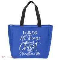 I Can Do All Things Through Christ Who Strengthens Me Funny Gift Tote Bag thumb 0
