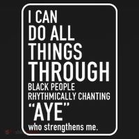 I Can Do All Things Through Black People Chanting Aye Ayemen Women's Hoodie thumb 2