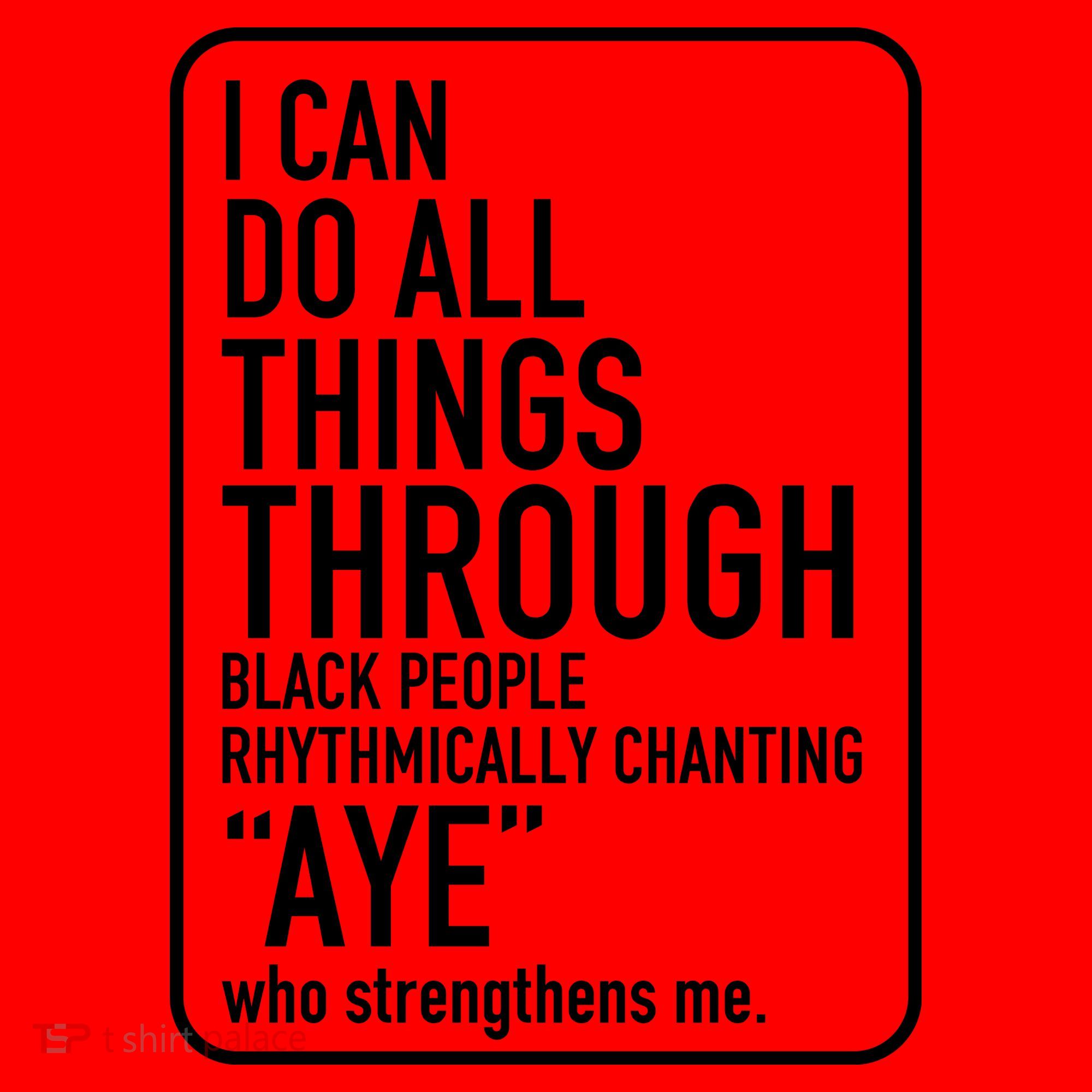 I Can Do All Things Through Black People Chanting Aye Ayemen Santa Hat