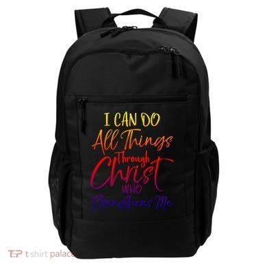 I Can Do All Things Through Christ Who Strengthens Me Gift Backpack