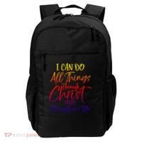 I Can Do All Things Through Christ Who Strengthens Me Gift Backpack thumb 0