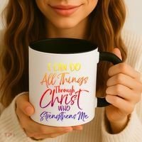 I Can Do All Things Through Christ Who Strengthens Me Gift Coffee Mug thumb 3
