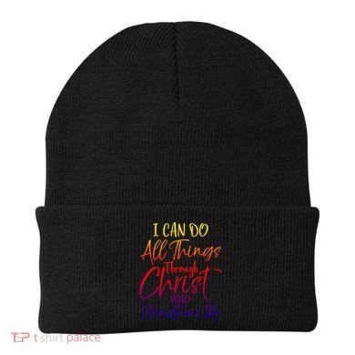 I Can Do All Things Through Christ Who Strengthens Me Gift Beanie