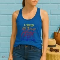 I Can Do All Things Through Christ Who Strengthens Me Gift Women's Tank Top thumb 2