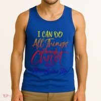 I Can Do All Things Through Christ Who Strengthens Me Gift Tank Top thumb 3