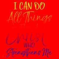 I Can Do All Things Through Christ Who Strengthens Me Gift Santa Hat thumb 1