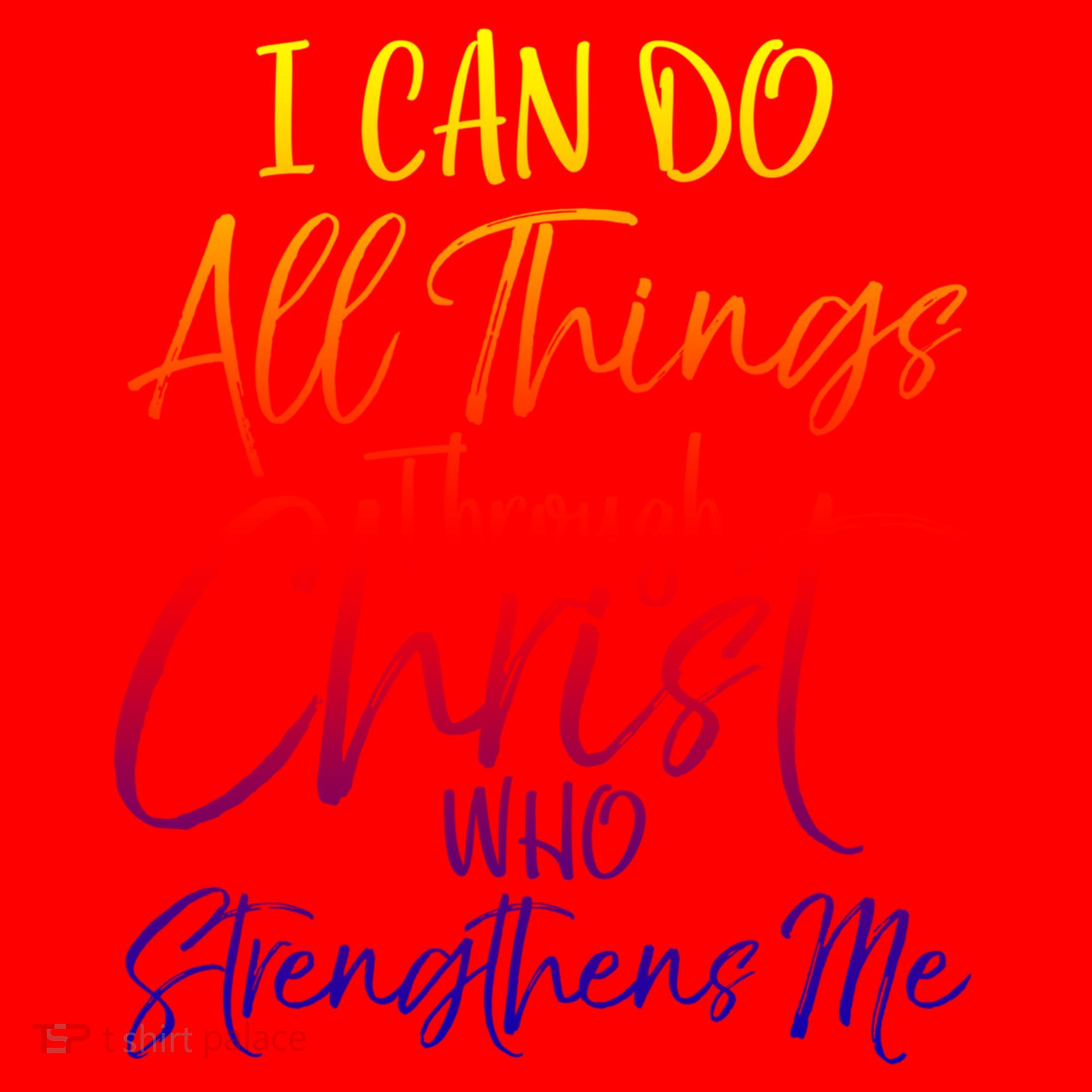 I Can Do All Things Through Christ Who Strengthens Me Gift Santa Hat