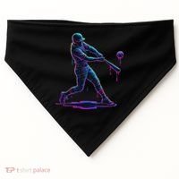 Ice Cream Drip Baseball Player Drip With Sprinkles USA-Made Doggie Bandana thumb 0
