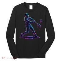 Ice Cream Drip Baseball Player Drip With Sprinkles Long Sleeve Shirt thumb 0