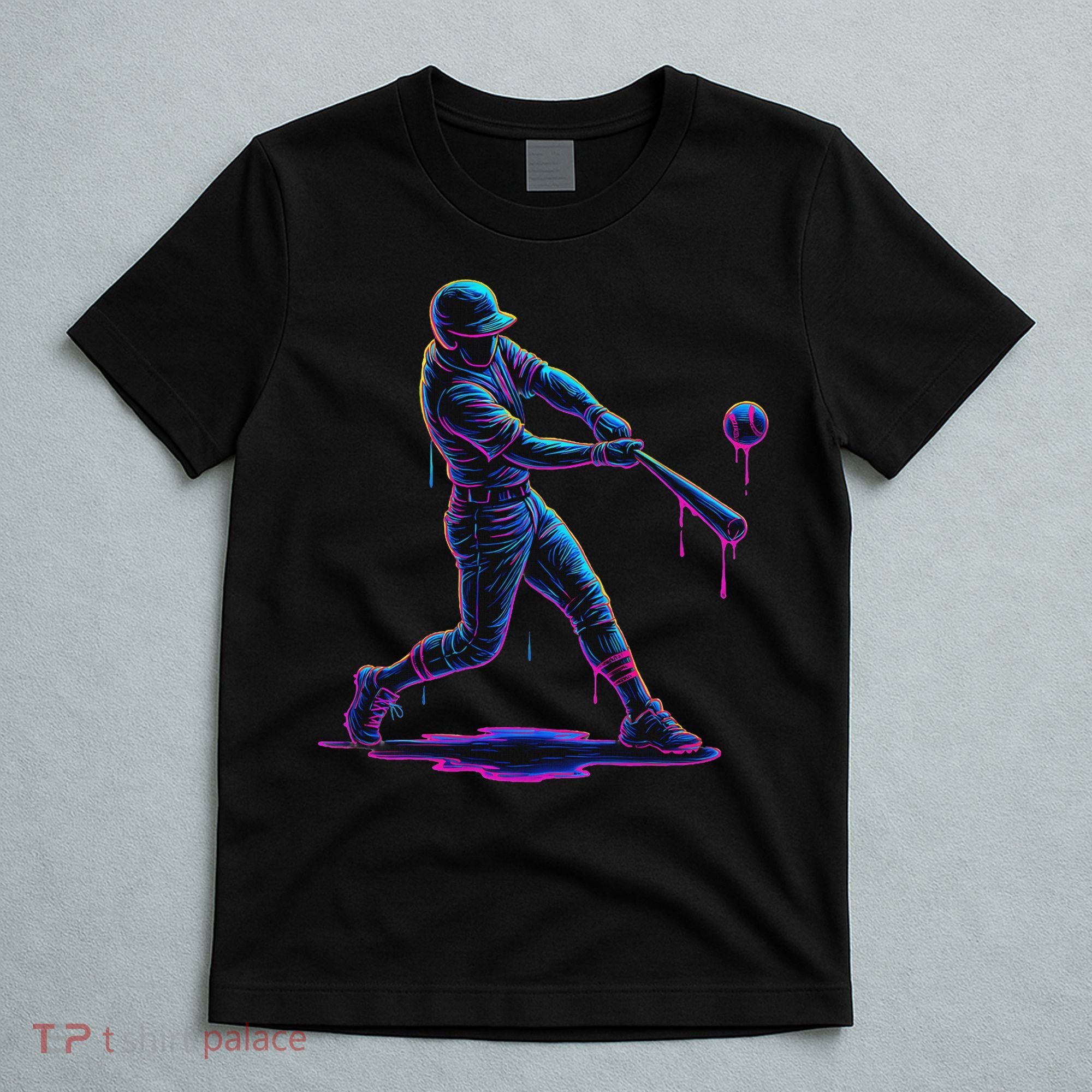 Ice Cream Drip Baseball Player Drip With Sprinkles T-Shirt