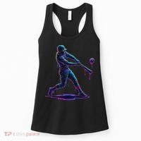 Ice Cream Drip Baseball Player Drip With Sprinkles Women's Tank Top thumb 0