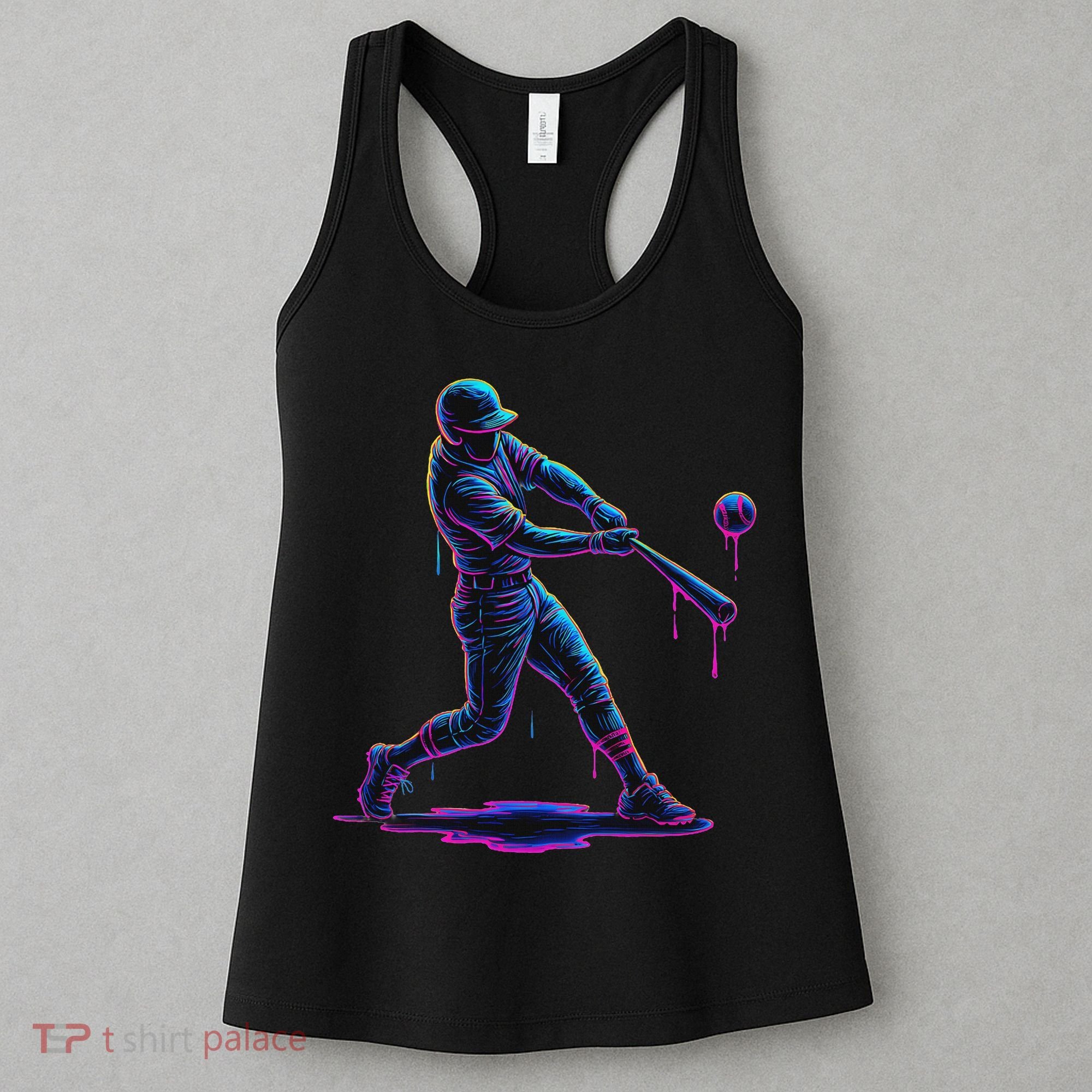 Ice Cream Drip Baseball Player Drip With Sprinkles Women's Tank Top