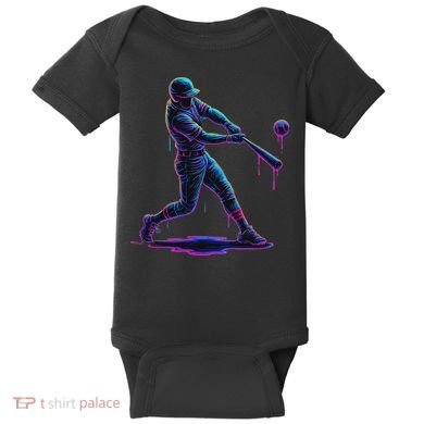 Ice Cream Drip Baseball Player Drip With Sprinkles Baby Bodysuit
