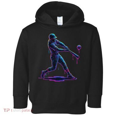 Ice Cream Drip Baseball Player Drip With Sprinkles Toddler Hoodie